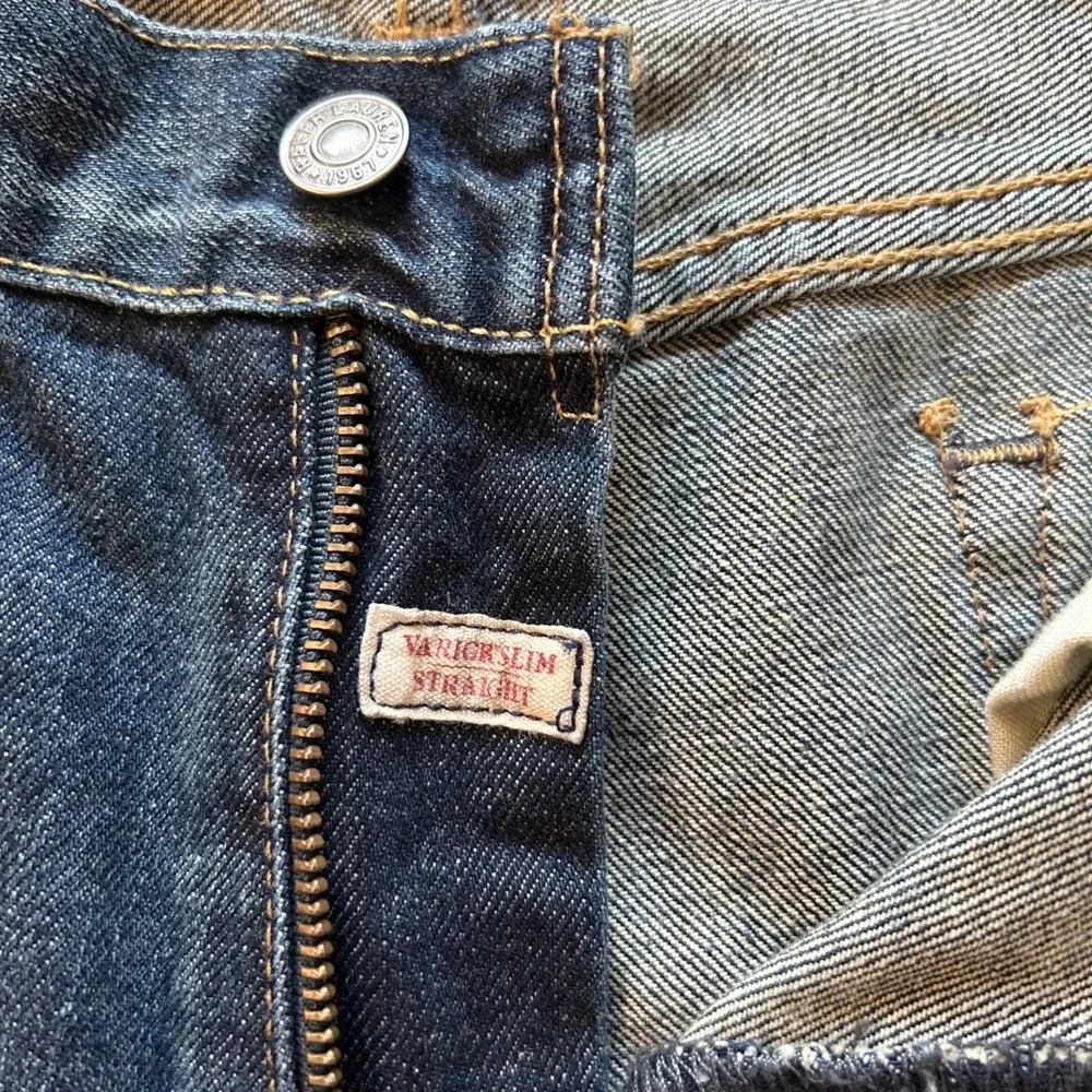 Polo Ralph Lauren Selvedge Jeans Varick Slim Straight 34x32 Classic Denim